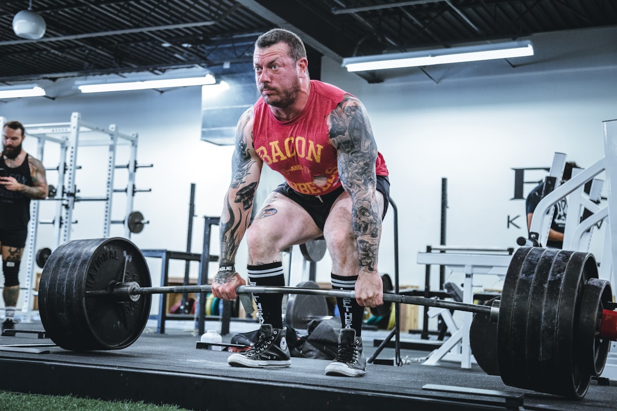 Barbell row for back strength and muscle mass